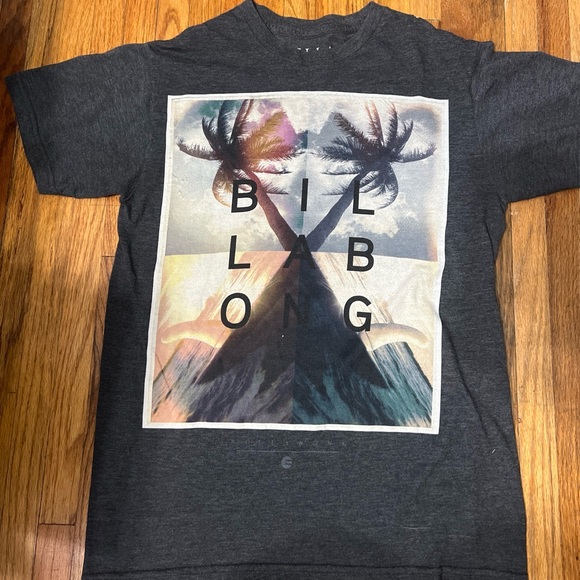 Billabong T Shirt Women’s Small Palm Trees - Picture 1 of 4